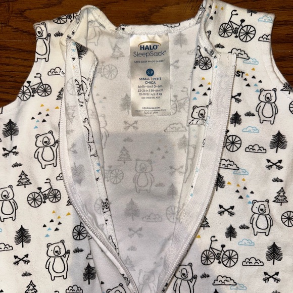 Small Halo Sleep Sack - Bears and Bicycles - Picture 4 of 4